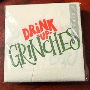 Holiday napkins DRINK UP GRINCHES